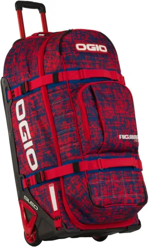 OGIO RIG9800 Pro Wheeled Gear Bag Chaos Red/Blue