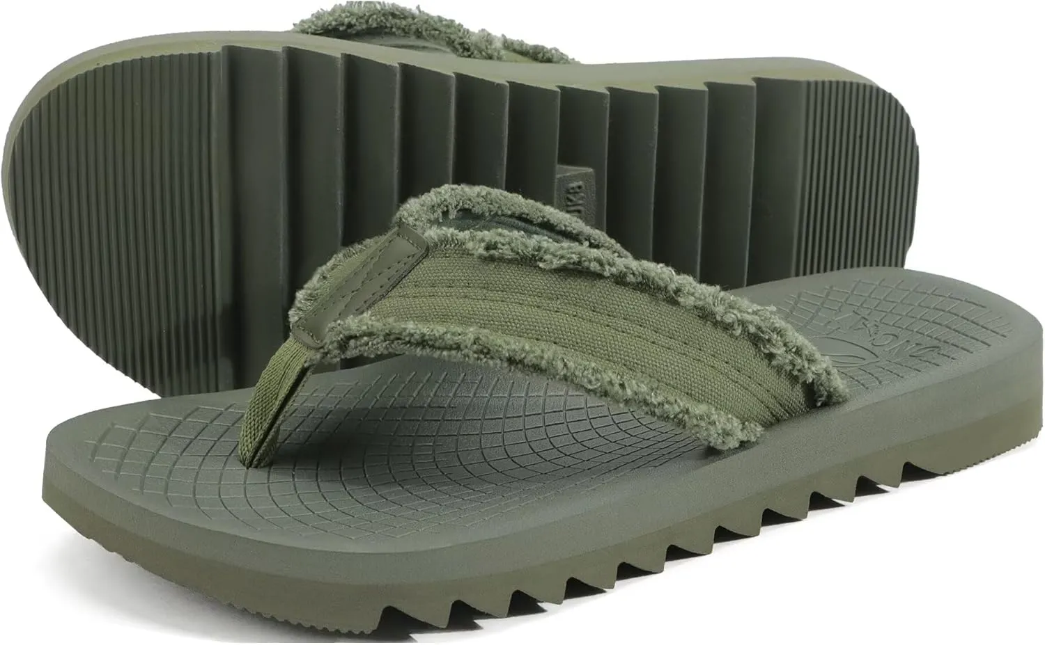 ONCAI Mens Flip Flops Summer Beach Walking Flip Flops Comfortable Soft Lightweight Recovery Cushion Slip On Sandals Size 7-15