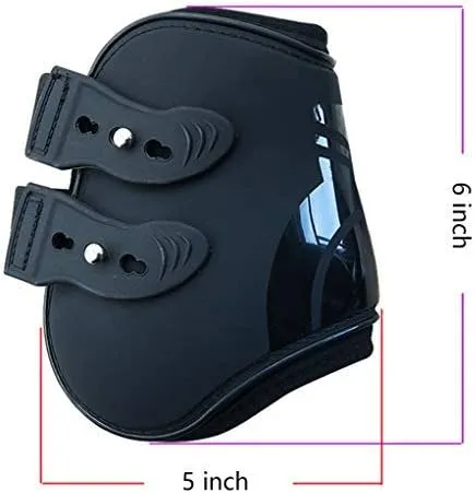 Open Front Jumping Tendon Horses Boots, Secure Leg Protection, Lightweight and Tough Dressage Horse Riding Equestrian Equipment