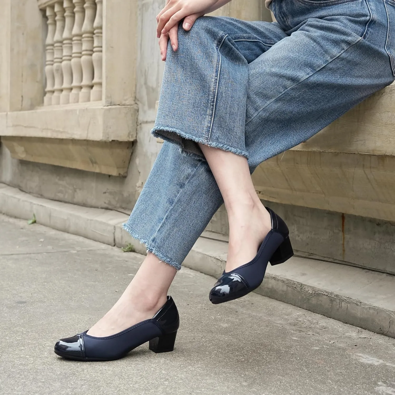 Ortho rest Women Bunion Dress Shoes Low Heel Orthopedic Pumps Orthotic Slip On Loafers