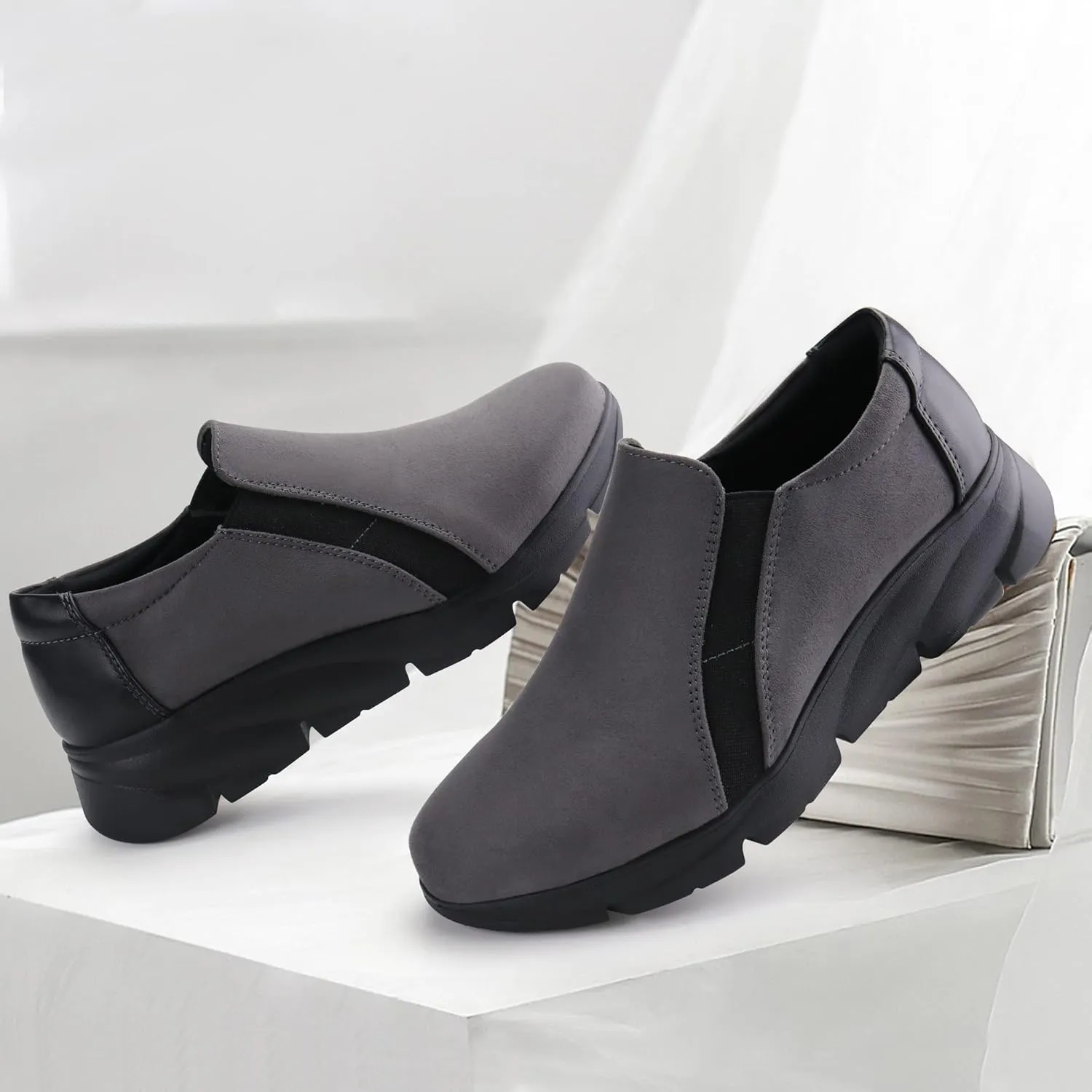Ortho rest Women Comfortable Slip on Shoes Work Loafers Bunion Dress Shoes
