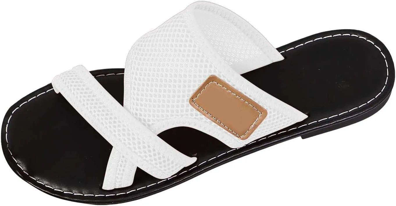 Ortho Sandals for Women Hollow Mesh Orthopedic Slides Slippers with Arch Support Comfy Casual Summer Walking Shoes