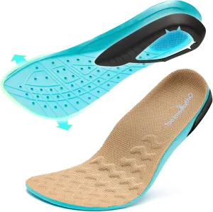 OrthoComfoot Wide Plantar Fasciitis Inserts for Men, Breathable Comfort Arch Support Insoles for Diabetes & Flat Feet, 240LBS  Heavy-Duty Adjustable TPU, Work Boot Orthotic Insoles, Size 12 Men