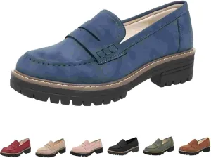 Orthoture-Orthopedic Platform Loafers, Comfort Orthopedic Shoes, Womens Round Toe Walking Shoe, Slip on Shoes