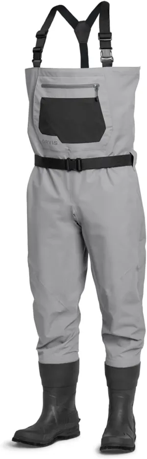 Orvis Clearwater Bootfoot Fly Fishing Waders - Modern Fit Chest Waders with Vulcanized Neoprene Felt Sole Wading Boots