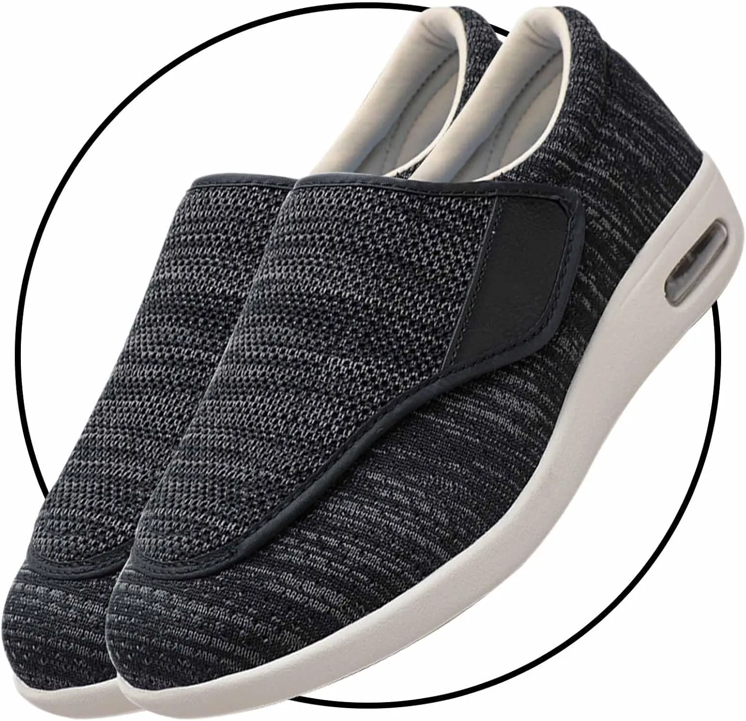 Outdoor Trainers Men Comfortable Loafers Diabetic Shoes for Man Width X-Wide Shoe for Elderly Man Wide Shoes for Man Walking Shoes Adjustable Closure