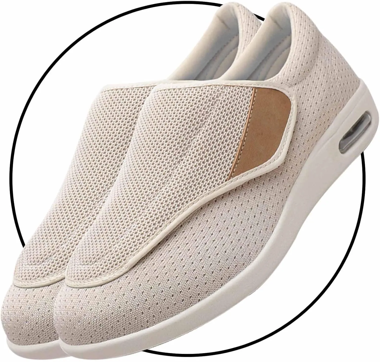 Outdoor Trainers Men Comfortable Loafers Diabetic Shoes for Man Width X-Wide Shoe for Elderly Man Wide Shoes for Man Walking Shoes Adjustable Closure