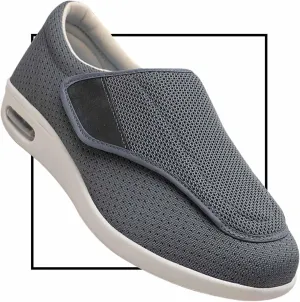 Outdoor Trainers Men Comfortable Loafers Men's Diabetic Elderly Shoes Large Size Plus Fertilizer Widening Shoes Adjustable Foot Swelling Shoes Non-Slip