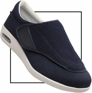 Outdoor Trainers Men Comfortable Loafers Men's Diabetic Elderly Shoes Large Size Plus Fertilizer Widening Shoes Adjustable Foot Swelling Shoes Non-Slip