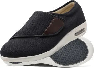 Outdoor Trainers Men Fashion Sneakers Comfortable Loafers with Adjustable Closure for Swollen Feet for Relief of Foot Pain and Neuropathy in The Elderly