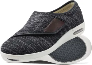 Outdoor Trainers Men Fashion Sneakers Comfortable Loafers with Adjustable Closure for Swollen Feet for Relief of Foot Pain and Neuropathy in The Elderly