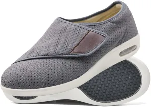 Outdoor Trainers Men Fashion Sneakers Comfortable Loafers with Adjustable Closure for Swollen Feet for Relief of Foot Pain and Neuropathy in The Elderly