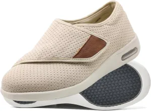 Outdoor Trainers Men Fashion Sneakers Comfortable Loafers with Adjustable Closure for Swollen Feet for Relief of Foot Pain and Neuropathy in The Elderly