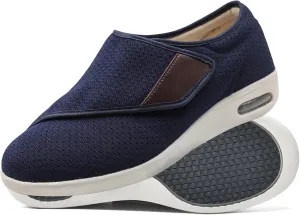 Outdoor Trainers Men Fashion Sneakers Comfortable Loafers with Adjustable Closure for Swollen Feet for Relief of Foot Pain and Neuropathy in The Elderly