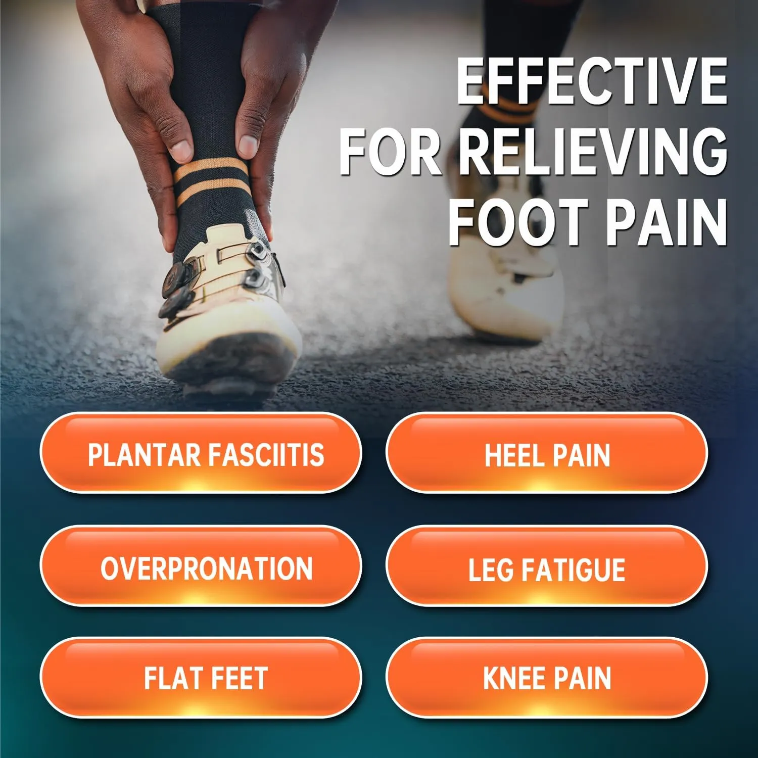 PCSsole Plantar Fasciitis Insoles Men Women- 220 lbs Heavy Duty High Arch Support Inserts with Comfort Cushion Orthotic Pain Relief Insoles for Flat Feet - Arch Pain - Heel Pain -Work Boot Shoe Insole