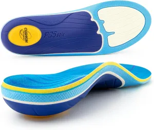 PCSsole Plantar Fasciitis Insoles Men Women- 220 lbs Heavy Duty High Arch Support Inserts with Comfort Cushion Orthotic Pain Relief Insoles for Flat Feet - Arch Pain - Heel Pain -Work Boot Shoe Insole