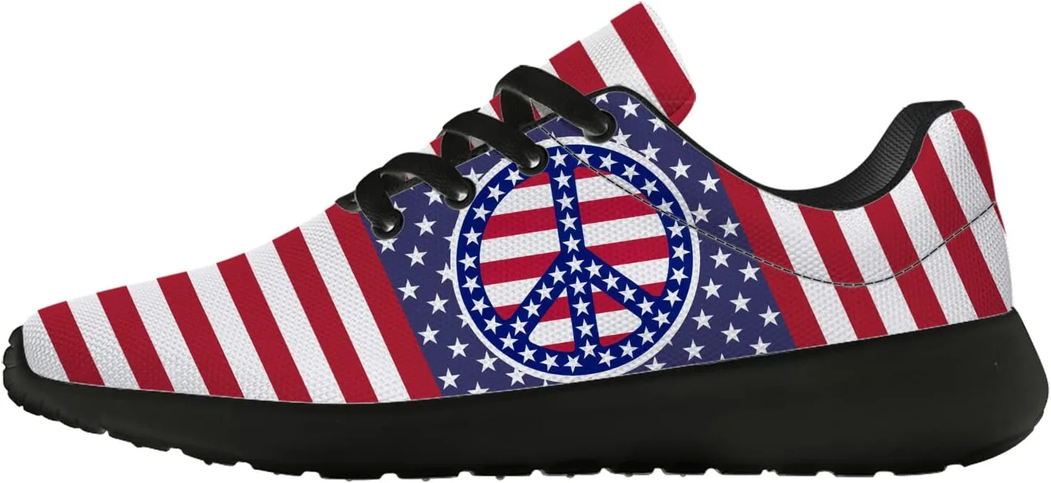 Peace and Love Shoes Womens Mens Road Running Shoes Athletic Tennis Walking Shoes Gifts for Her,Him