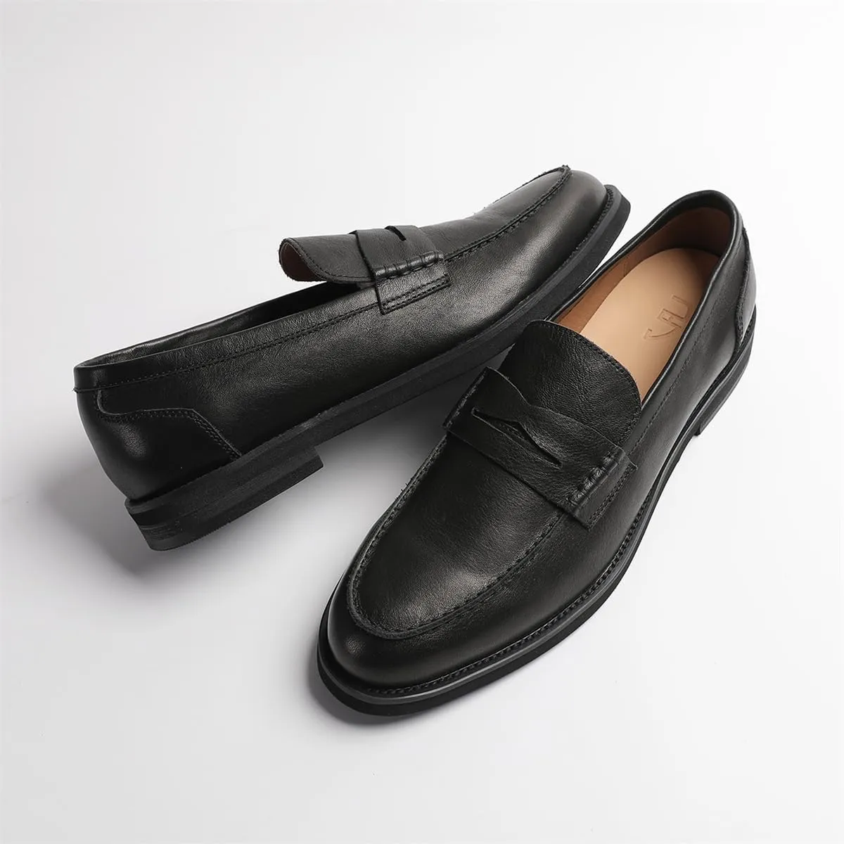 Penny Loafers for Men - Genuine Leather Casual Slip On Mens Loafers