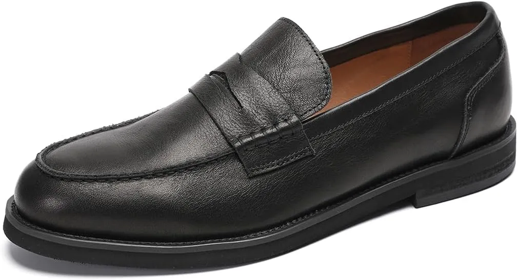 Penny Loafers for Men - Genuine Leather Casual Slip On Mens Loafers