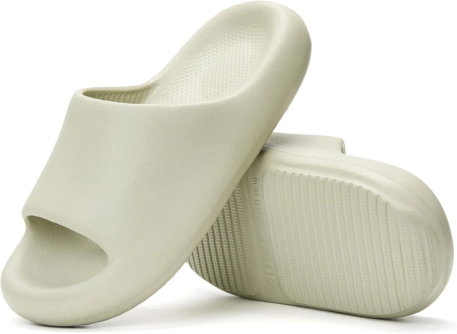 Pillow Slippers for Women and Men, Cloud Slides Shower Sandals House Shoes, Comfy and Cushioned Thick Sole