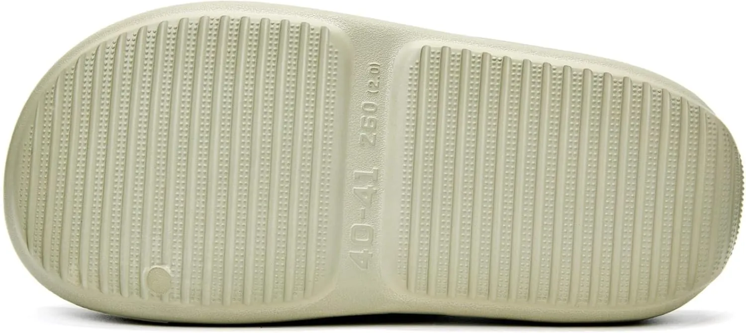 Pillow Slippers for Women and Men, Cloud Slides Shower Sandals House Shoes, Comfy and Cushioned Thick Sole