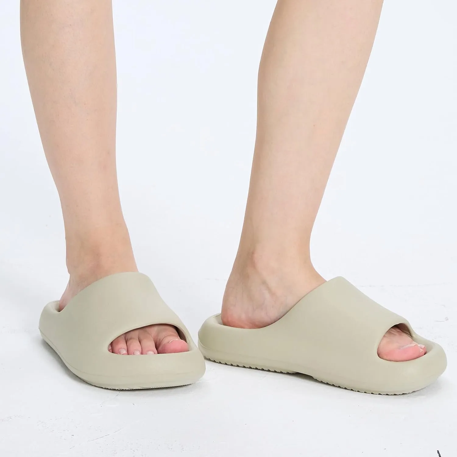 Pillow Slippers for Women and Men, Cloud Slides Shower Sandals House Shoes, Comfy and Cushioned Thick Sole