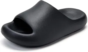 Pillow Slippers for Women and Men, Cloud Slides Shower Sandals House Shoes, Comfy and Cushioned Thick Sole
