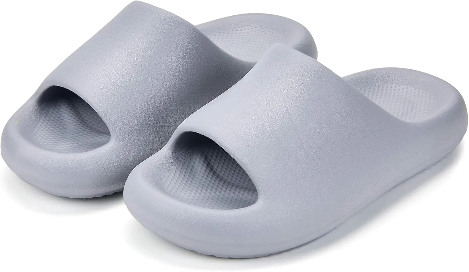 Pillow Slippers for Women and Men, Cloud Slides Shower Sandals House Shoes, Comfy and Cushioned Thick Sole