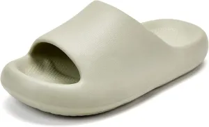Pillow Slippers for Women and Men, Cloud Slides Shower Sandals House Shoes, Comfy and Cushioned Thick Sole