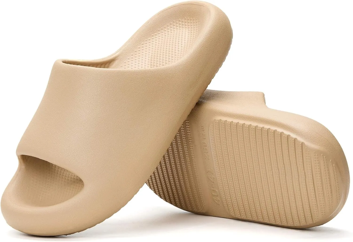Pillow Slippers for Women and Men, Cloud Slides Shower Sandals House Shoes, Comfy and Cushioned Thick Sole