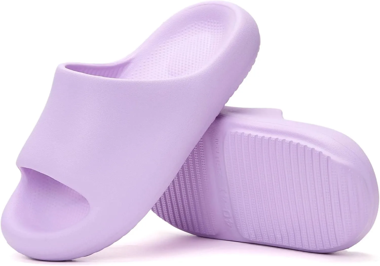 Pillow Slippers for Women and Men, Cloud Slides Shower Sandals House Shoes, Comfy and Cushioned Thick Sole