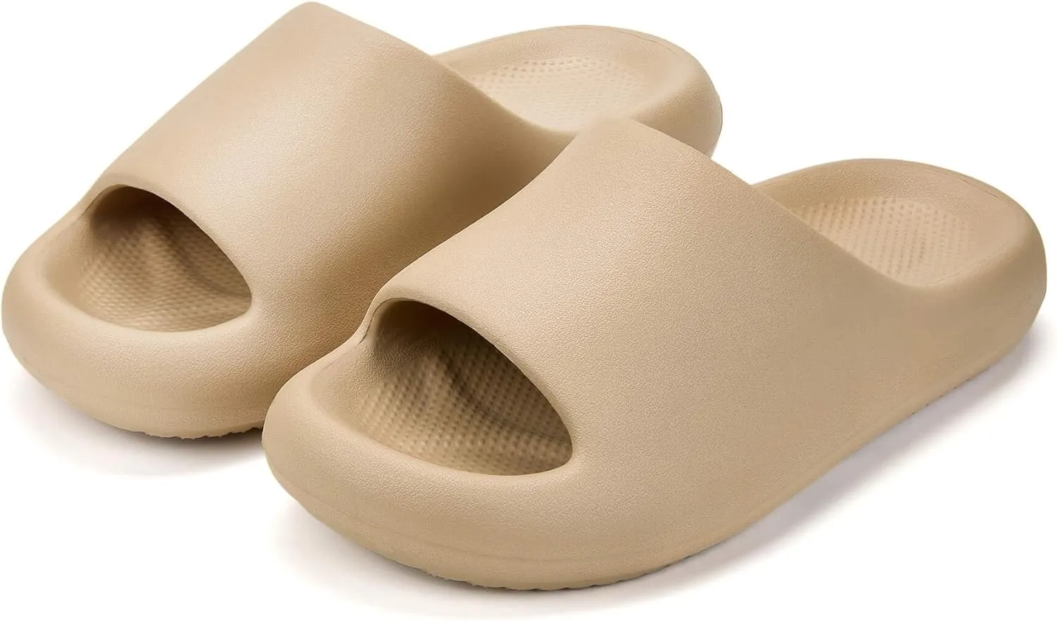 Pillow Slippers for Women and Men, Cloud Slides Shower Sandals House Shoes, Comfy and Cushioned Thick Sole
