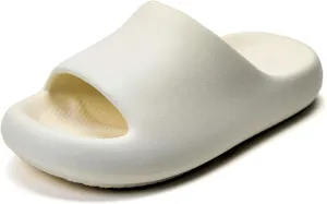 Pillow Slippers for Women and Men, Cloud Slides Shower Sandals House Shoes, Comfy and Cushioned Thick Sole