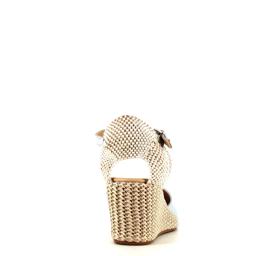 Pitillos Wedge Espadrille Plata