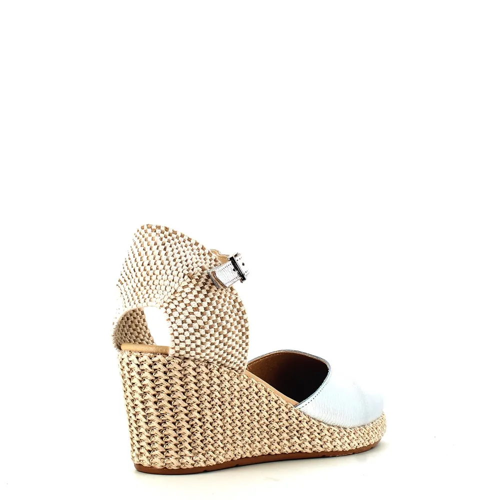 Pitillos Wedge Espadrille Plata