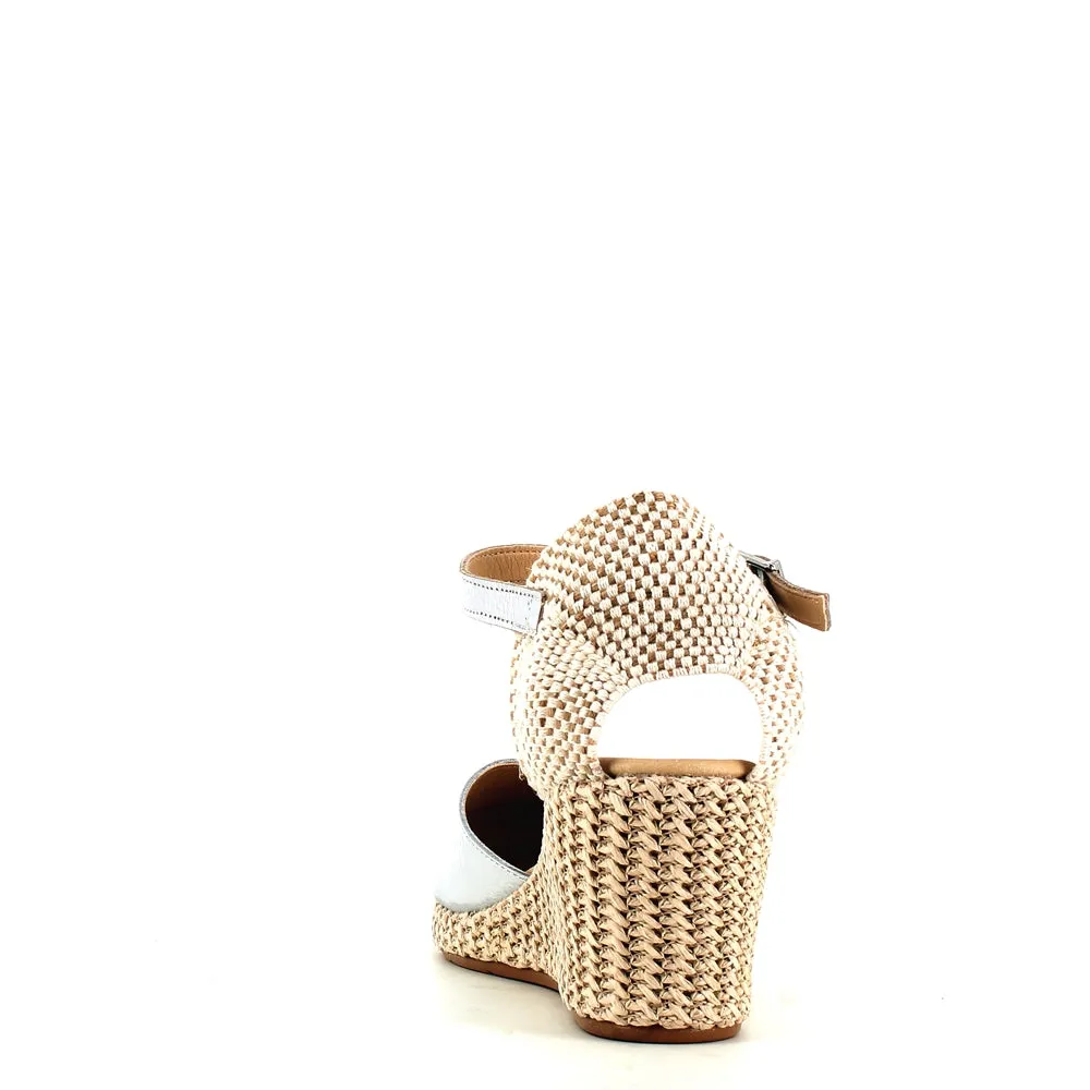 Pitillos Wedge Espadrille Plata