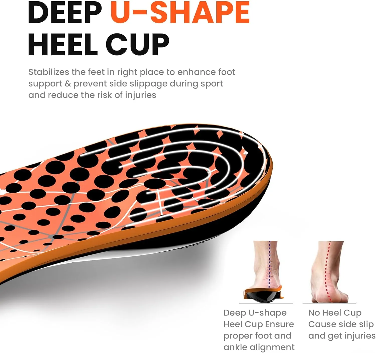 Plantar Fasciitis Arch Support Insoles - Welnove Heavy Duty High Arch Inserts Standing All Day, Fatigue Reduce - Orthotic Cushions for Foot Pain, Flat Feet, Heel Spurs, Man & Women, Fit Most Shoes (M)