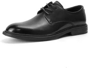 Plus Size Man Dress Shoes, Formal Black Leather Shoes for Men Lace Up Oxfords for Male Wedding Party Office Business Casual Shoe Men