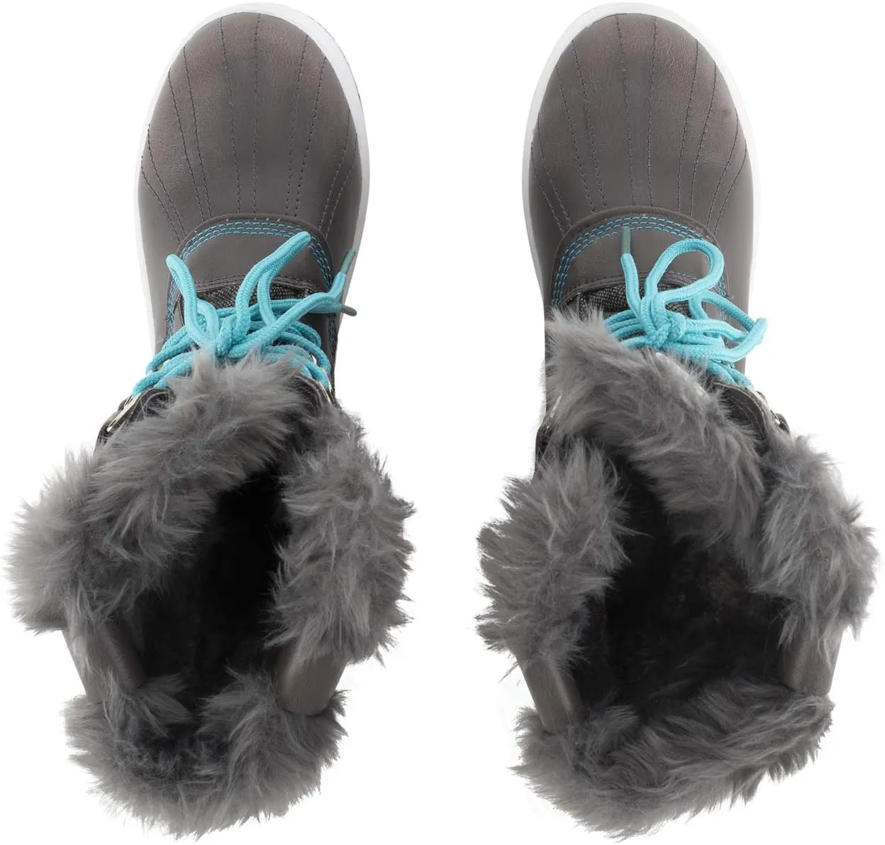 Polar Products Womens Snow Boot Quilted Short Winter Snow Rain Warm Waterproof Boots