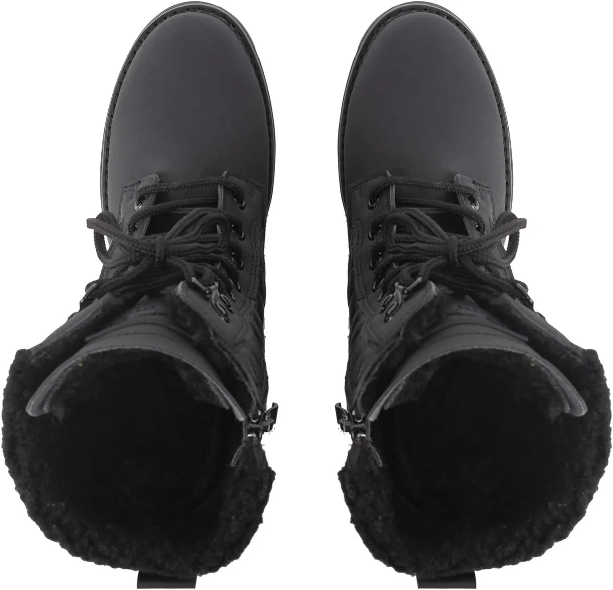 POLAR Womens Memory Foam Outside Pocket Inside Zip Thermal Waterproof Deep Tread Rubber Sole Snow Boots