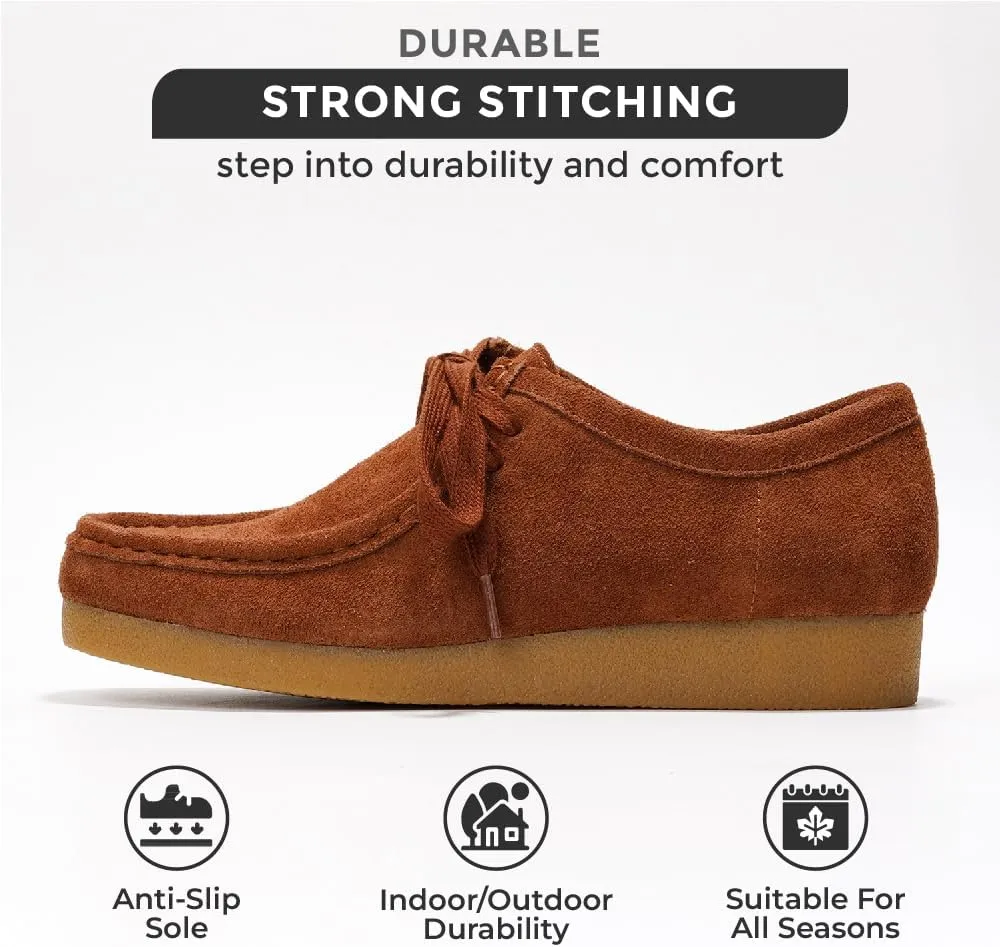 Project Cloud Genuine Leather Womens Shoes - Memory Foam Insole Oxford Shoes for Women Footwear - Lightweight Anti-Slip Sole Casual Work Loafers with Lace (Wally)