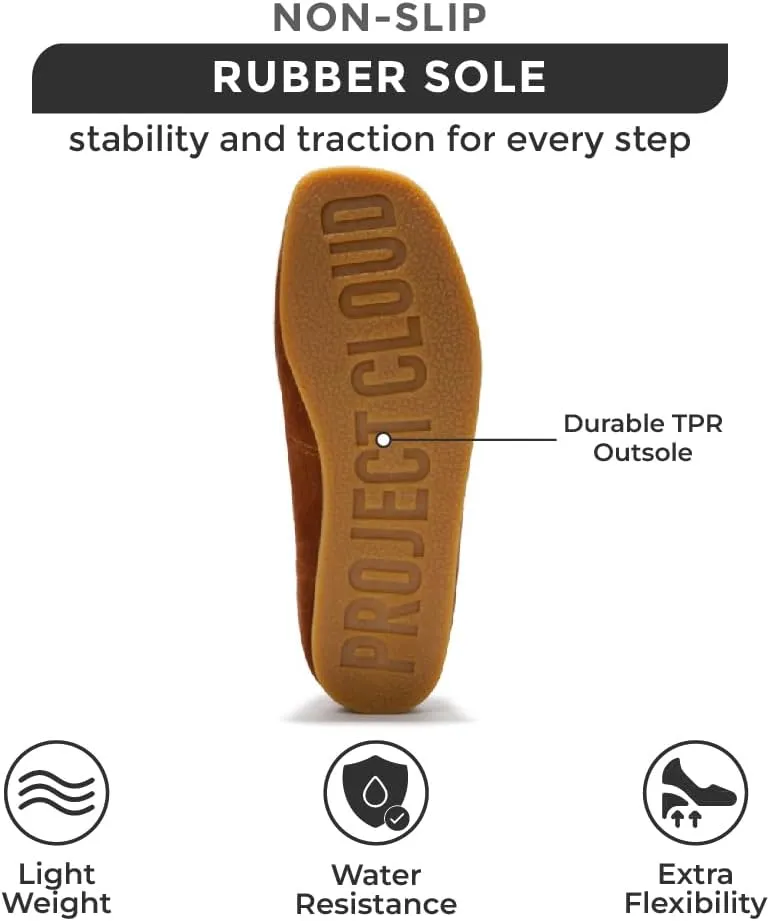 Project Cloud Genuine Leather Womens Shoes - Memory Foam Insole Oxford Shoes for Women Footwear - Lightweight Anti-Slip Sole Casual Work Loafers with Lace (Wally)