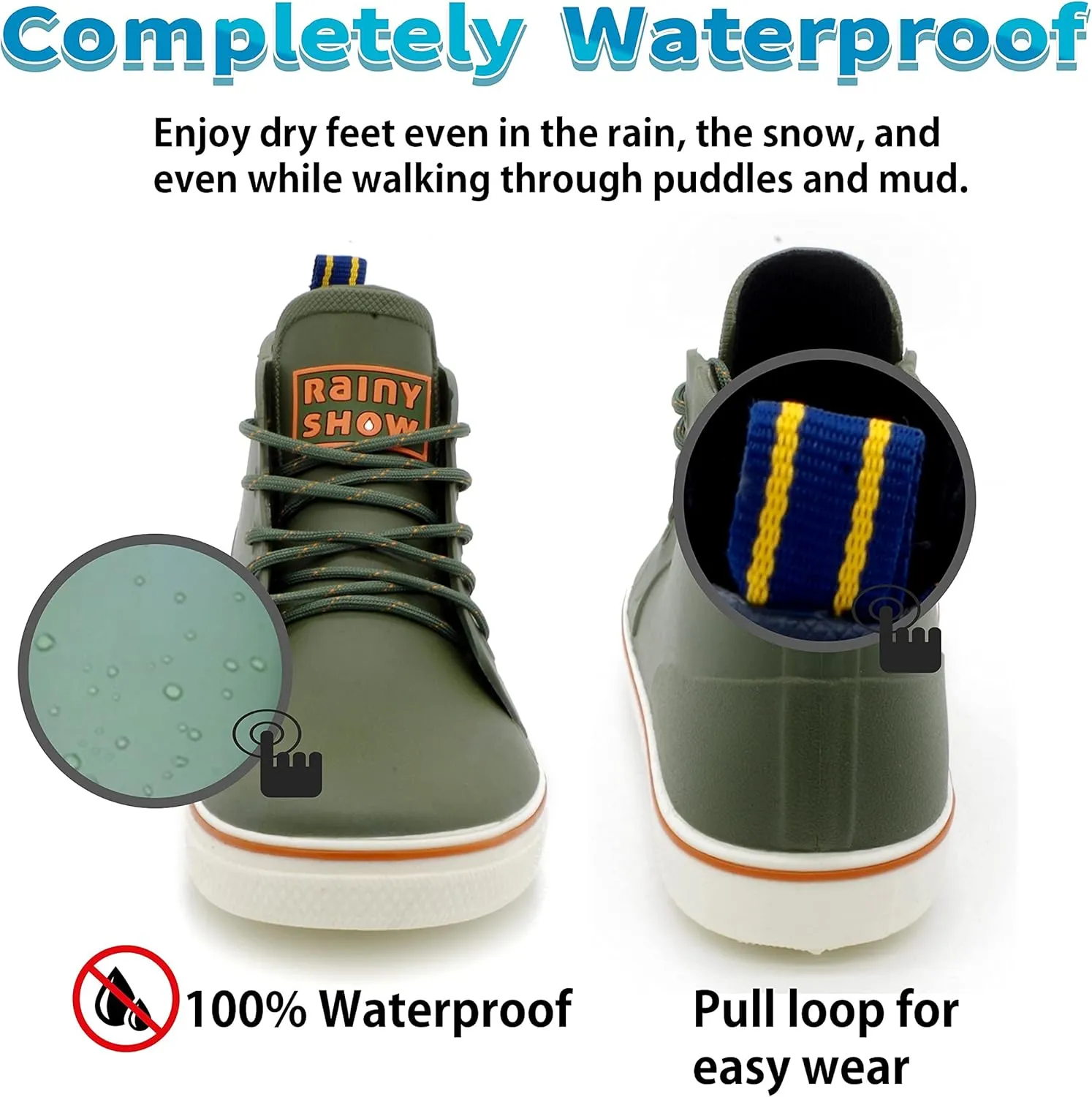 Qiucdzi Rain Boots for Women