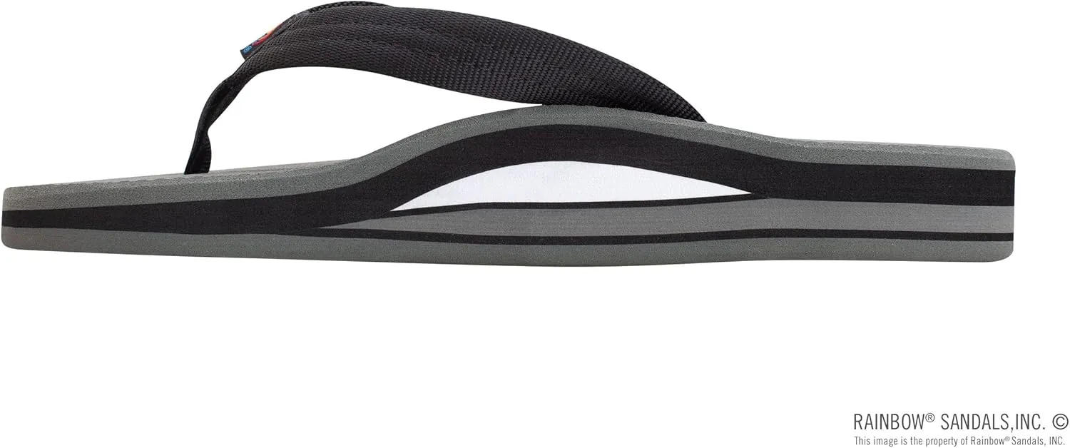 Rainbow Sandals Womens's Double Layer Soft Top 1" EVA Rubber Filled Nylon Strap
