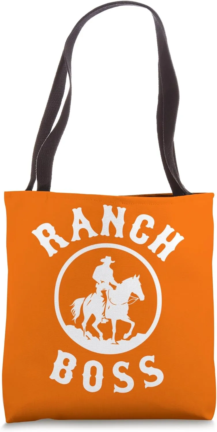 Ranch Boss Ranch Hand Cattle Farm Rancher Farmers Rodeo Tote Bag