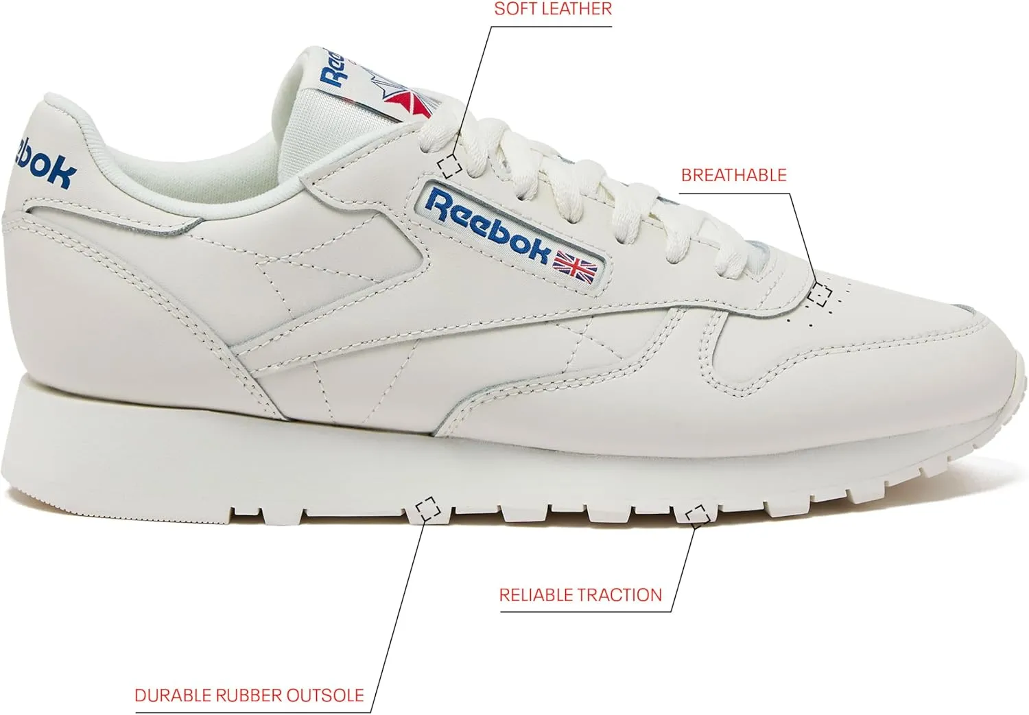 Reebok Unisex-Adult Classic Leather Sneaker