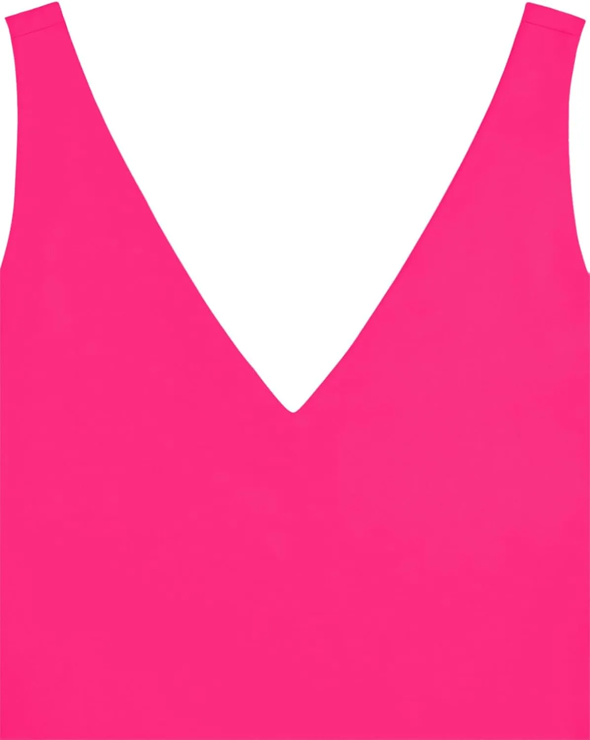 REORIA Butsmooth® Women’s Trendy Sexy Plunge Deep V Neck Sleeveless V Backless Slim Fit Going Out Crop Tank Tops
