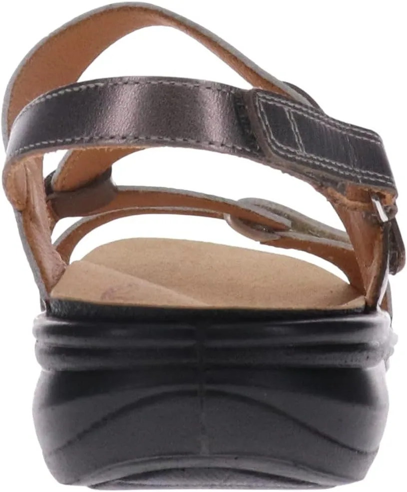 Revere Emerald 3 Women’s Sandals - Premium Soft Leather, Adjustable Straps & Contoured Footbed - Orthotic Arch Support for Stylish Comfort & All-Day Wear