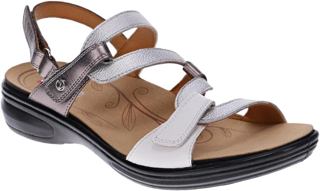 Revere Emerald 3 Women’s Sandals - Premium Soft Leather, Adjustable Straps & Contoured Footbed - Orthotic Arch Support for Stylish Comfort & All-Day Wear