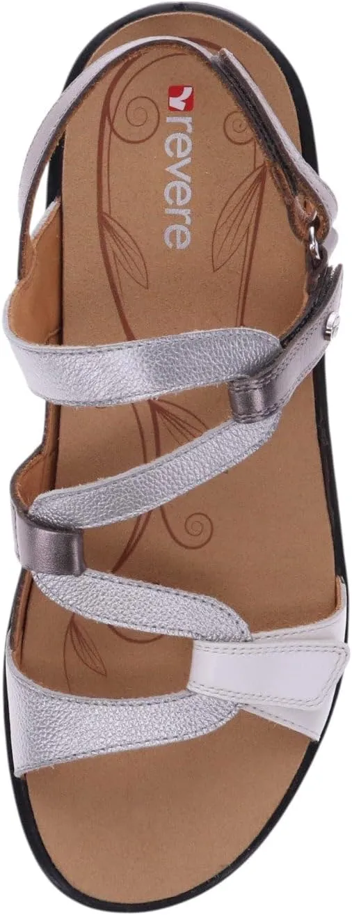 Revere Emerald 3 Women’s Sandals - Premium Soft Leather, Adjustable Straps & Contoured Footbed - Orthotic Arch Support for Stylish Comfort & All-Day Wear